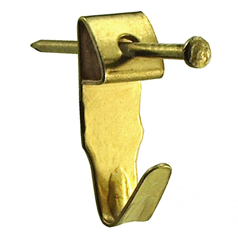 GANCI A "X" OTTONATI CON CHIODI N.1 PZ.10 GANCI A "X" OTTONATI CON CHIODI N.1 PZ.10