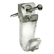 GANCI A "X" N°3 IN PLASTICA CON CHIODINI 8PZ.