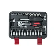 SET CHIAVI A BUSSOLA 1/4"- 33 PZ