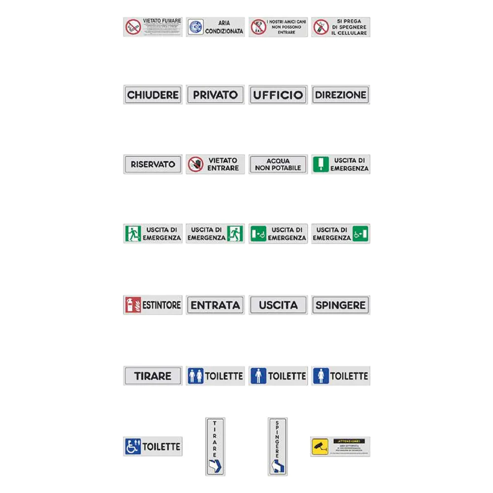 ETICHETTA SEGNALETICA WC DONNE