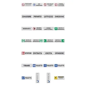 ETICHETTA SEGNALETICA WC DONNE