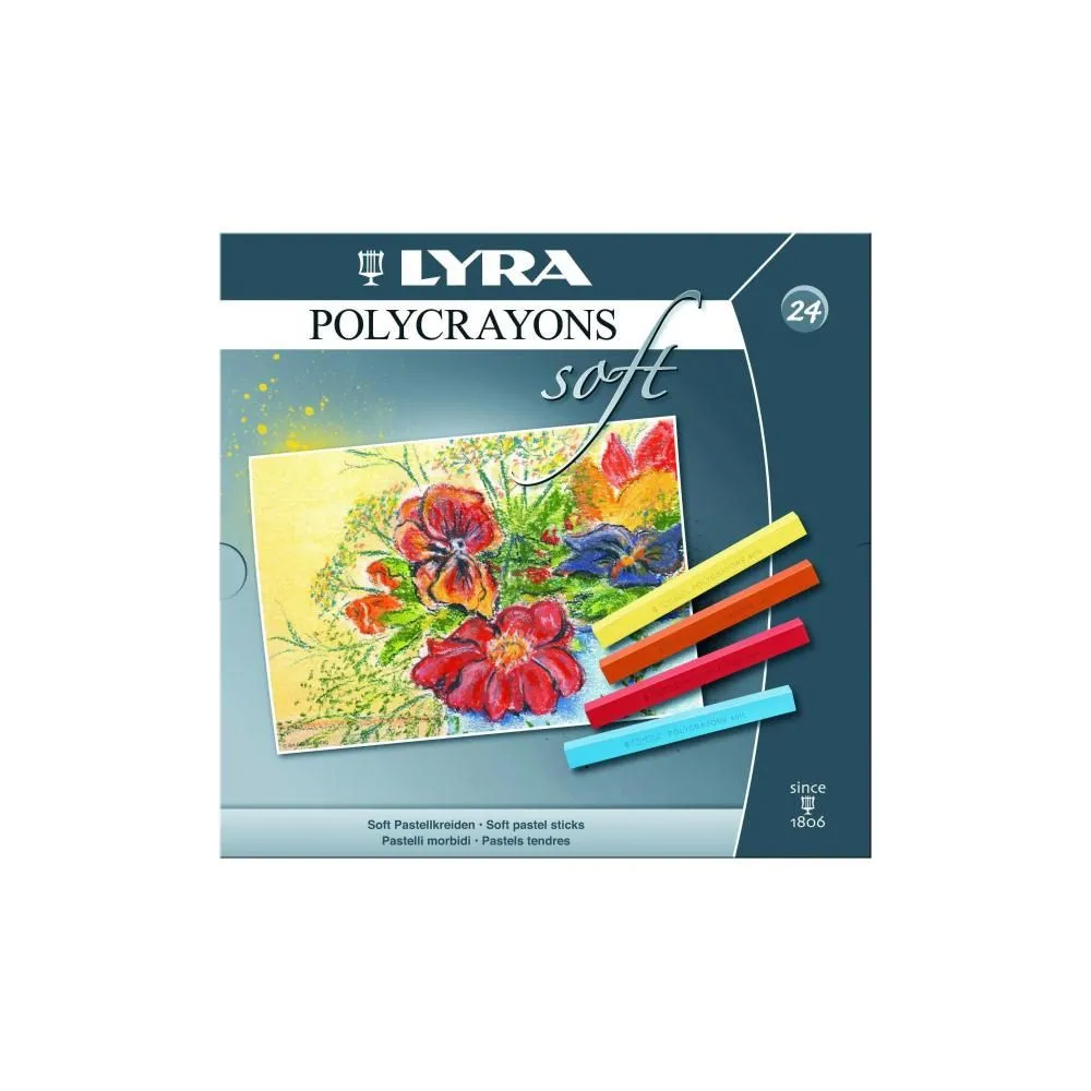 Gessetti polycrayons Soft Lyra 24pz Gessetti polycrayons Soft Lyra 24pz