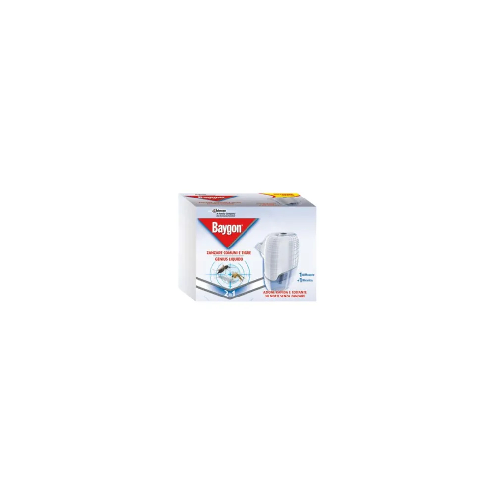 ANTIZANZARE BAYGON GENIUS VAPORIZZATORE E RICARICA ANTIZANZARE BAYGON GENIUS VAPORIZZATORE E RICARICA