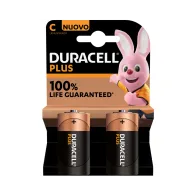 DURACELL PLUS C BATTERIE 1/2 TORCIA D'ALCAINA MX1400 2PZ