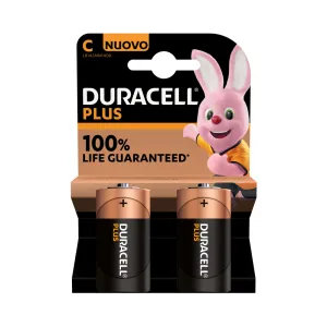 DURACELL PLUS C BATTERIE 1/2 TORCIA D'ALCAINA MX1400 2PZ