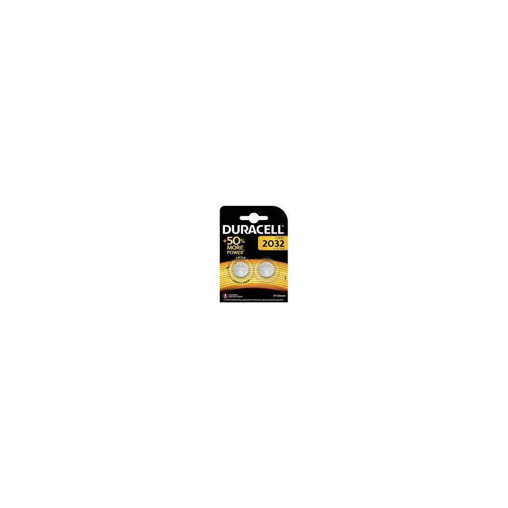 DURACELL BATTERIA A BOTTONE CR2032 BL.2PZ. DURACELL BATTERIA A BOTTONE CR2032 BL.2PZ.