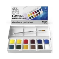 ACQUERELLI COTMAN 12 COLORI CON MINI PENNELLO