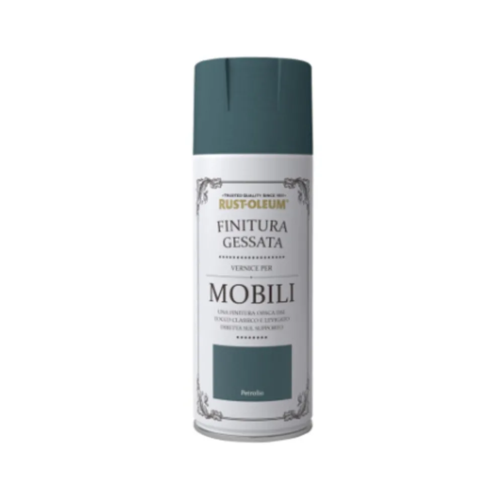 VERNICE SPRAY EFFETTO GESSATO CHALKY COLORE PETROLIO DA 400ML VERNICE SPRAY EFFETTO GESSATO CHALKY COLORE PETROLIO DA 400ML