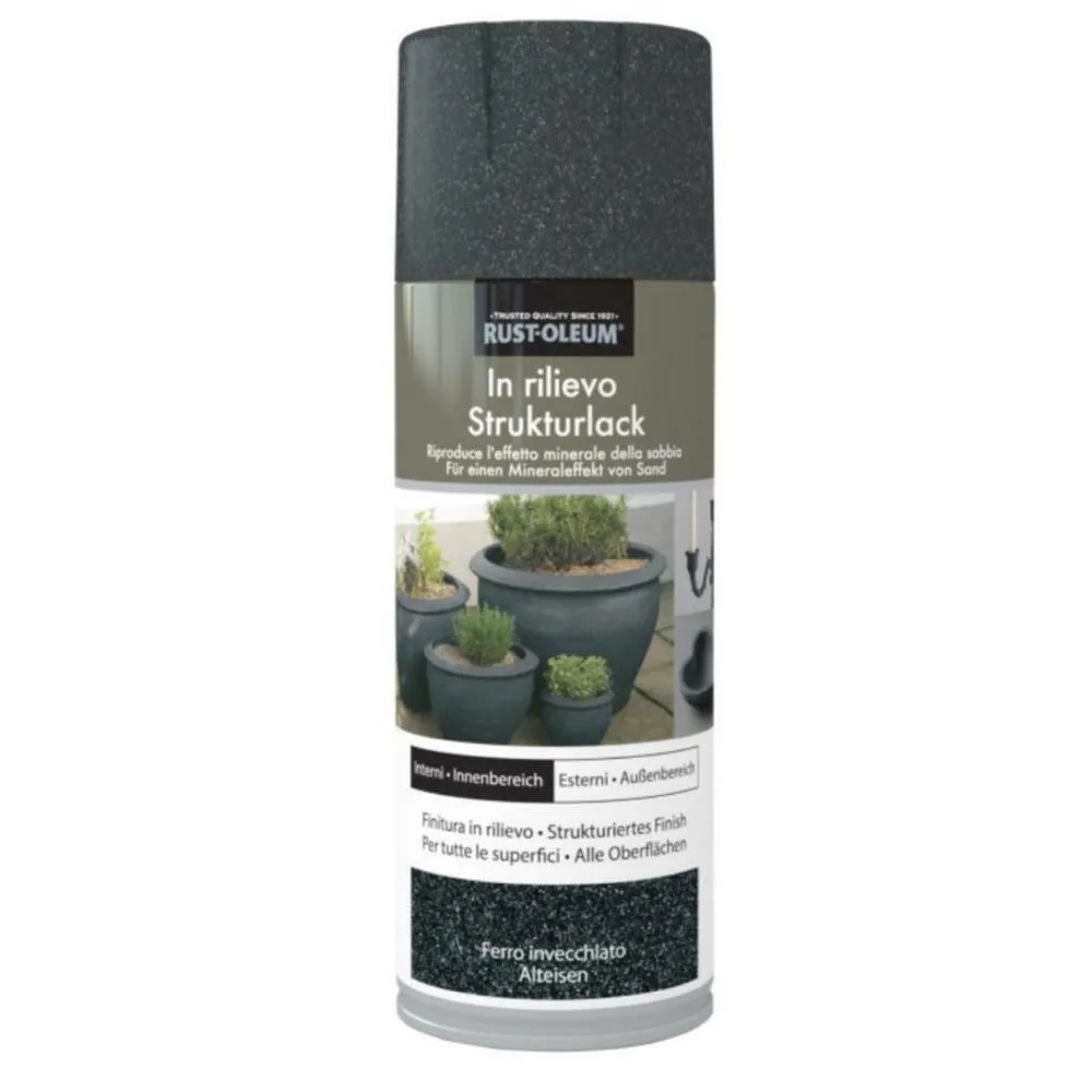 SPRAY EFFETTO RILIEVO COLORE FERRO INVECCHIATO 400ML CROMOLOGY ITALIA