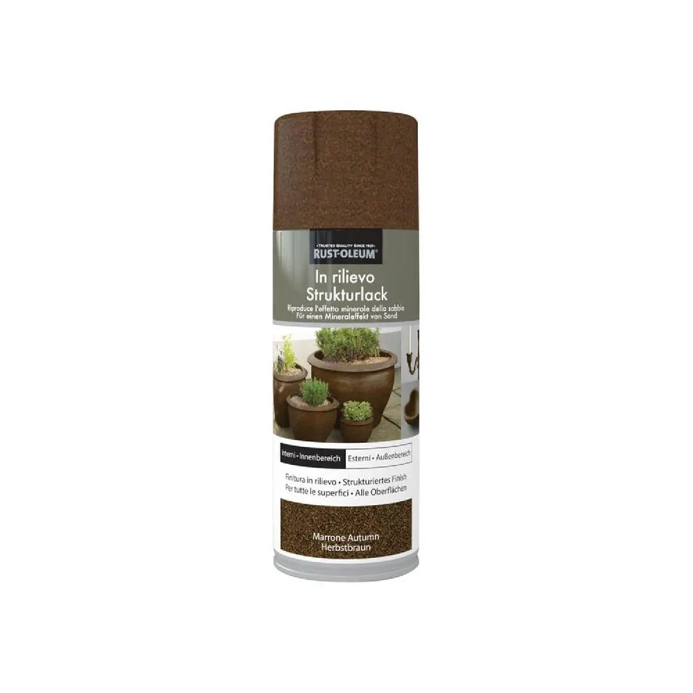SMALTO SPRAY RUST-OLEUM EFFETTO IN RILIEVO BASE SOLVENTE MARRONE 0,4L