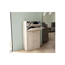 KIT SCARPIERA A 3 RIBALTE DOPPIA PROFONDITÀ 59X105X25CM
