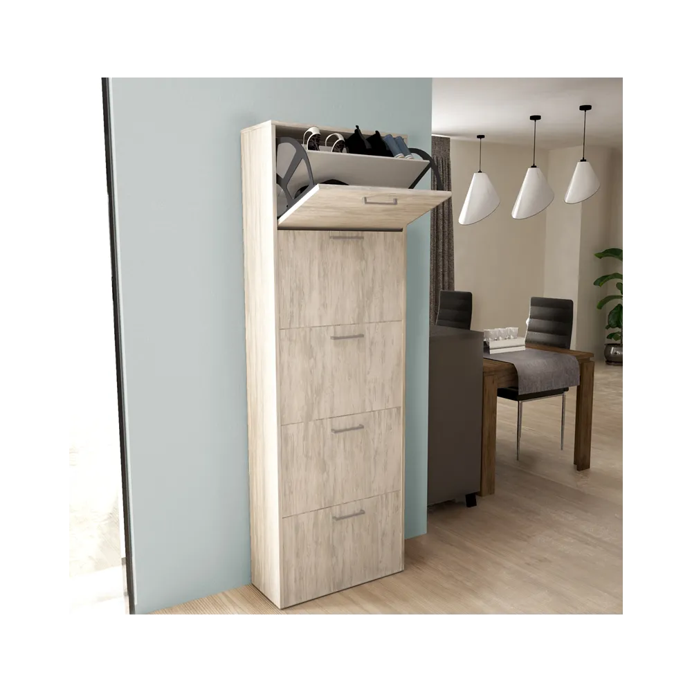 KIT SCARPIERA 5 ANTE DOPPIA PROFONDITÀ CM.59x172x25 BIANCO