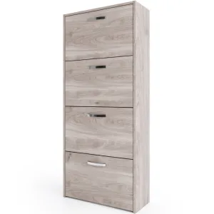 KIT SCARPIERA 4 ANTE D/PROF. 60X135X25CM ROVERE GRIGIO K357