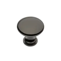 POMOLO PER MOBILI "TERNI" CROMO LUCIDO NERO Ø30MM - gz-terni-1-12