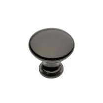 POMOLO PER MOBILI "TERNI" CROMO LUCIDO NERO Ø30MM - gz-terni-1-12