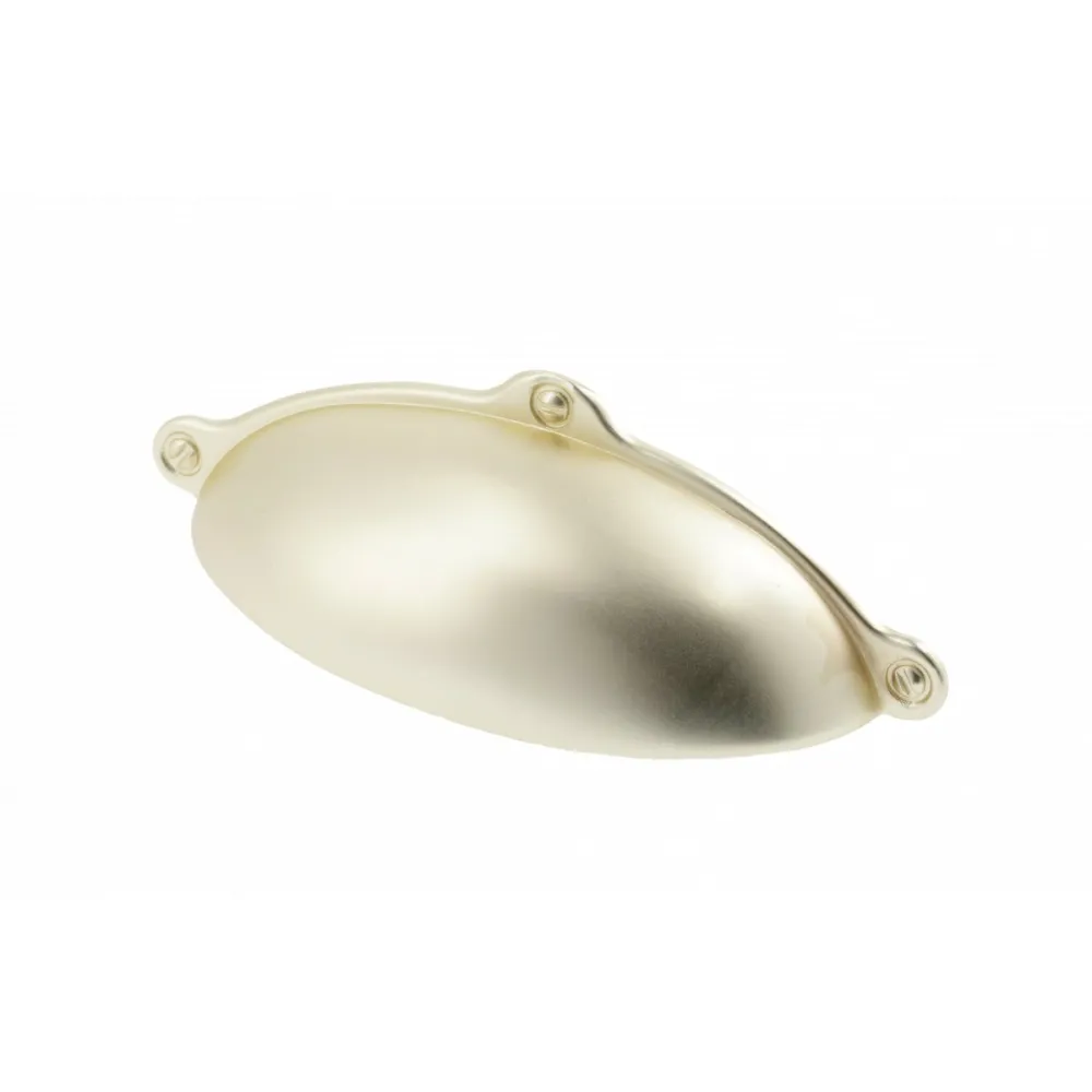MANIGLIA A CONCHIGLIA "MARSA" ARGENTO ANTICHIZZATO 64MM.