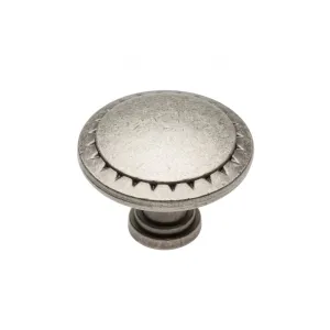 POMELLO IN ZAMA "PALERMO" ARGENTO ANTICO Ø32,5 - GZ-PALER-1-07