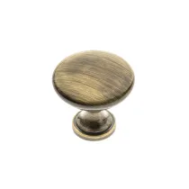 POMOLO PER MOBILI "TERNI" OTTONE ANTICHIZZATO Ø30MM - gz-terni-1-09