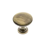 POMOLO PER MOBILI "TERNI" OTTONE ANTICHIZZATO Ø30MM - gz-terni-1-09