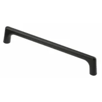 MANIGLIA "OCTAVIO" PER MOBILI NERO OPACO 160MM. - uz-octavio-160-20m