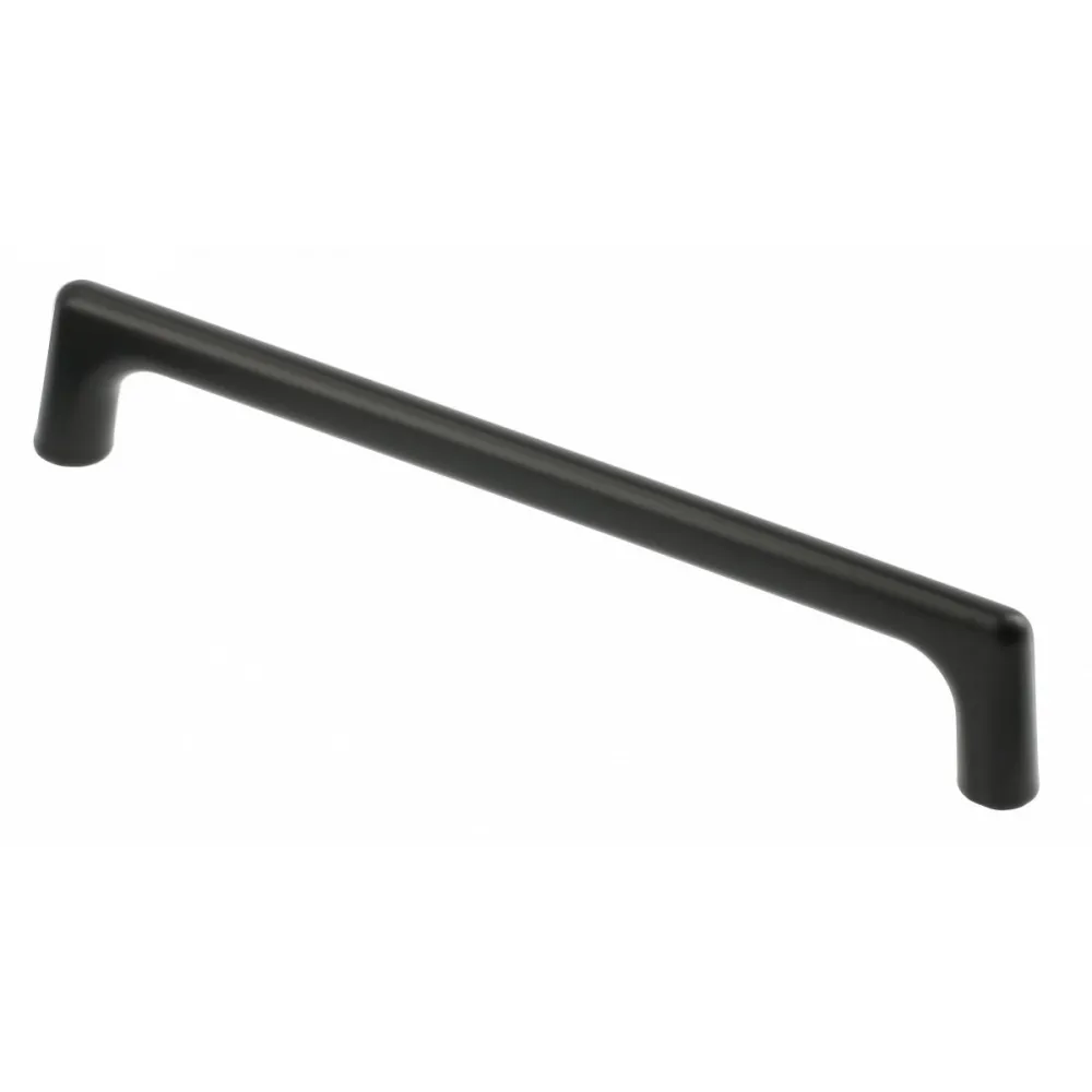 MANIGLIA "OCTAVIO" PER MOBILI NERO OPACO 160MM. - uz-octavio-160-20m