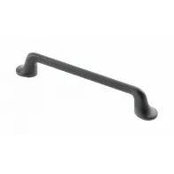 MANIGLIA "FABRICIO" IN ALLUMINIO INTERASSE 128MM NERO OPACO uz-fabricio-128-20m