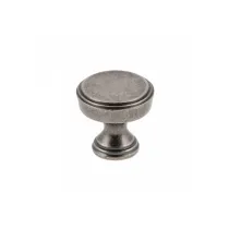 POMOLO PER MOBILI "SONET" ARGENTATO ANTICATO Ø25MM - gz-sonet-1-07