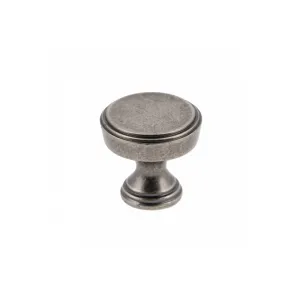 POMOLO PER MOBILI "SONET" ARGENTATO ANTICATO Ø25MM - gz-sonet-1-07