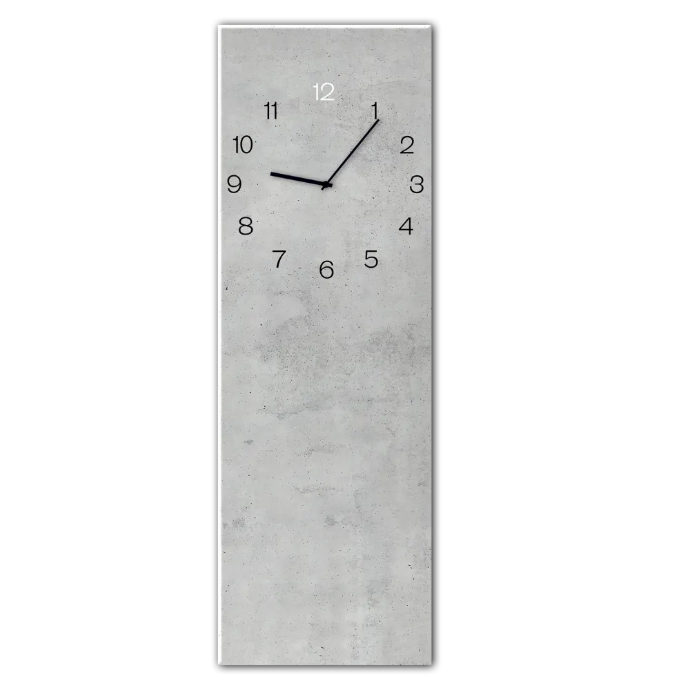 OROLOGIO IN VETRO 20X60CM GC002 STYLER CONCRETE