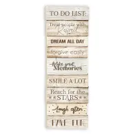 DECORAZIONE MURALE 25x70CM LEGNO NATURALE