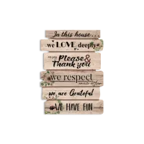 DECORAZIONE MURALE "IN THIS HOUSE" 40X50CM
