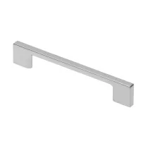 MANIGLIA UZ 819 ALLUMINIO OPACO INTERASSE 128MM. uz-819128-05