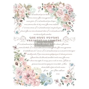 REDESIGN DECOR TRANSFERS PURE LIGHT FLORAL 61x89CM