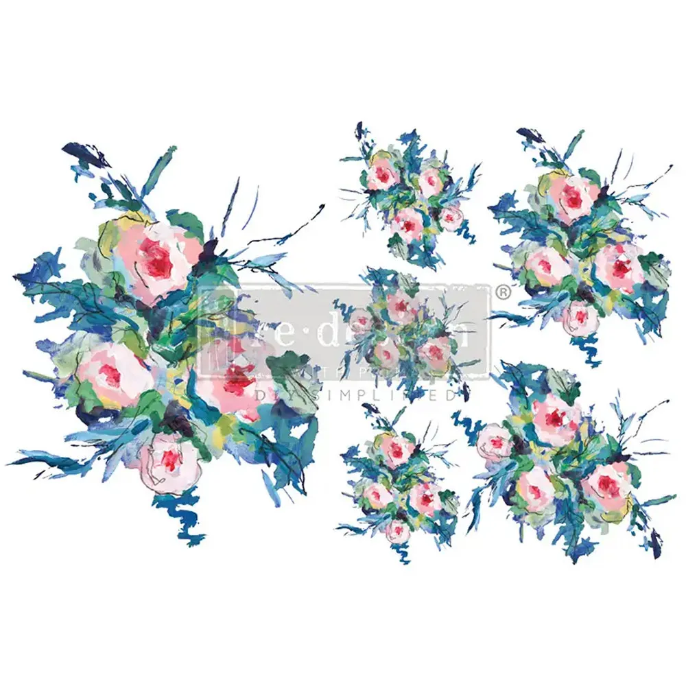 H20 REDESIGN DECOR TRANSFERS "EXPRESSIVE BLOOMS" 21,5x28CM H20 REDESIGN DECOR TRANSFERS "EXPRESSIVE BLOOMS" 21,5x28CM