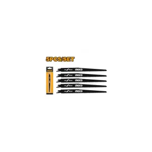 SET 5 LAME RICAMBIO PER LEGNO 6TPI PER SEGHETTO GATTUCCIO