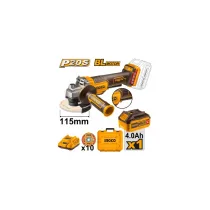 SMERIGLIATRICE ANGOLARE 20V D.115 CON BATTERIA E VALIGETTA