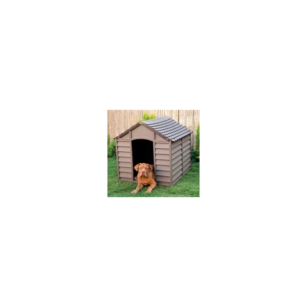 CUCCIA PER CANI PVC CM 86X84X82H BEIGE/MARRONE