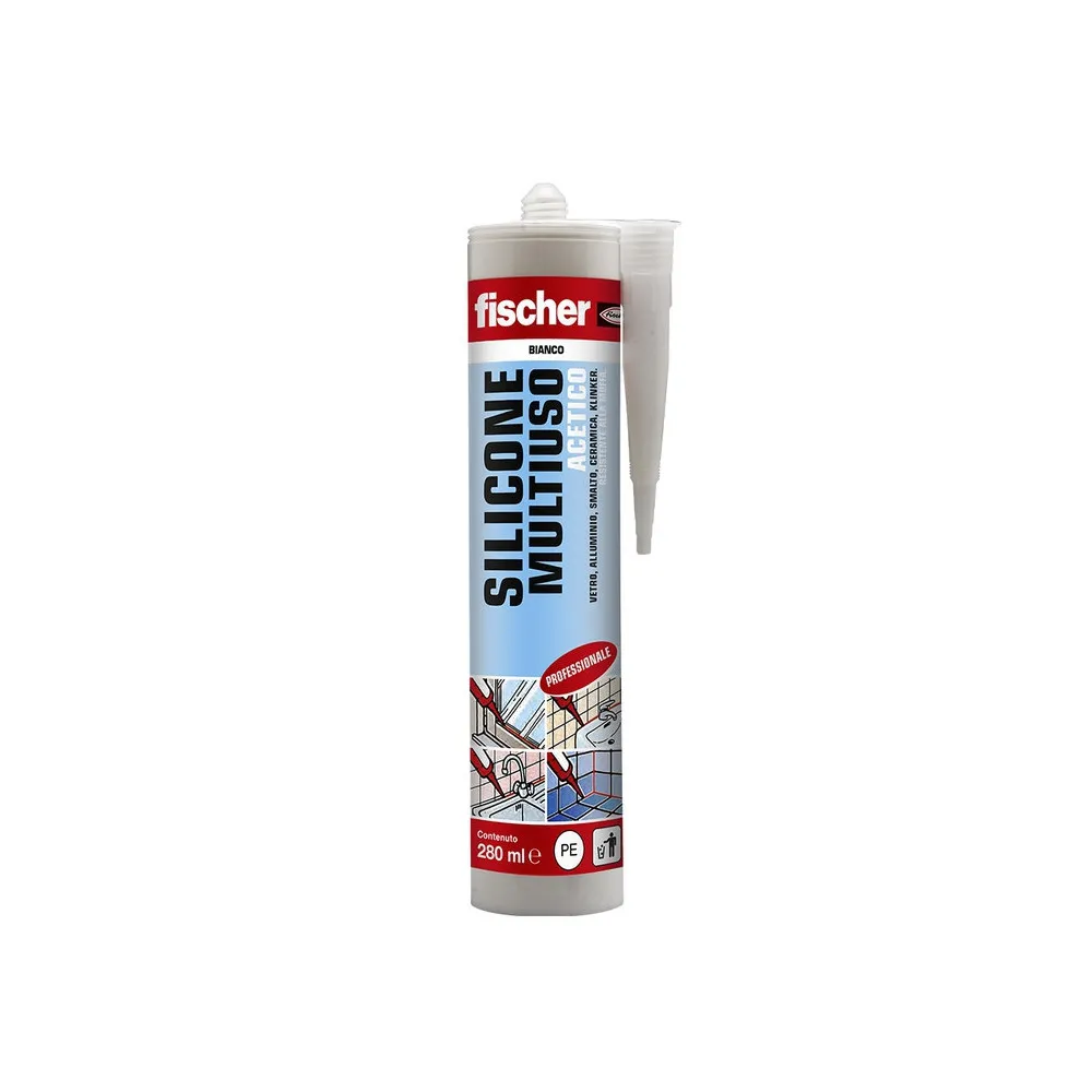 Silicone acetico multiuso ml 280 trasparente Silicone acetico multiuso ml 280 trasparente