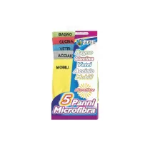 PANNI MICROFIBRA CON DESTINAZIONE 5PZ. 30x38CM
