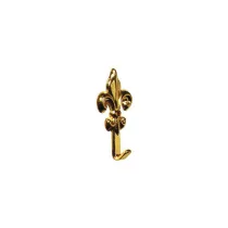GANCI GIGLIO OTTONE LUCIDO 5 PEZZI 33X18 MM
