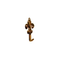 GANCI GIGLIO OTTONE BRONZATO 5 PEZZI 33X18 MM