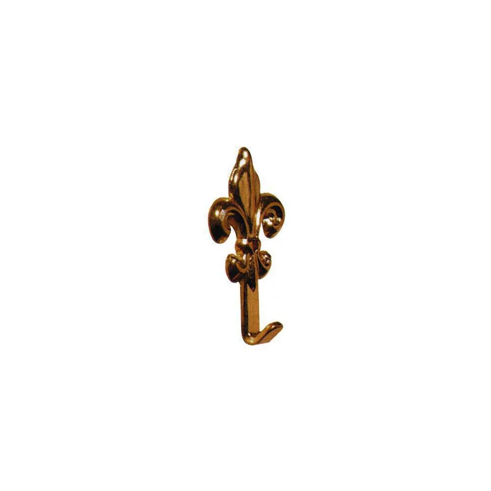 GANCI GIGLIO OTTONE BRONZATO 5 PEZZI 33X18 MM GANCI GIGLIO OTTONE BRONZATO 5 PEZZI 33X18 MM