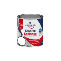 SMALTO BRILLANTE - SATINATO A SOLVENTE BIANCO 0,50L