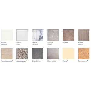 TOP DESIGN "ESTEREL" POSTFORMING 38MM R4 305x60x3,8CM