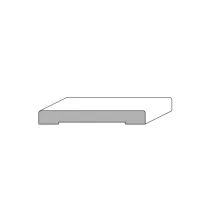 COPRIFILO IN AYOUS 80x10x2250MM. LACCATO BIANCO