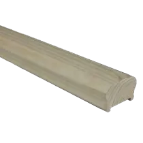 CORRIMANO IN PINO MASSELLO 55x35 mm (3 mt) Con Scavo 37x5 mm