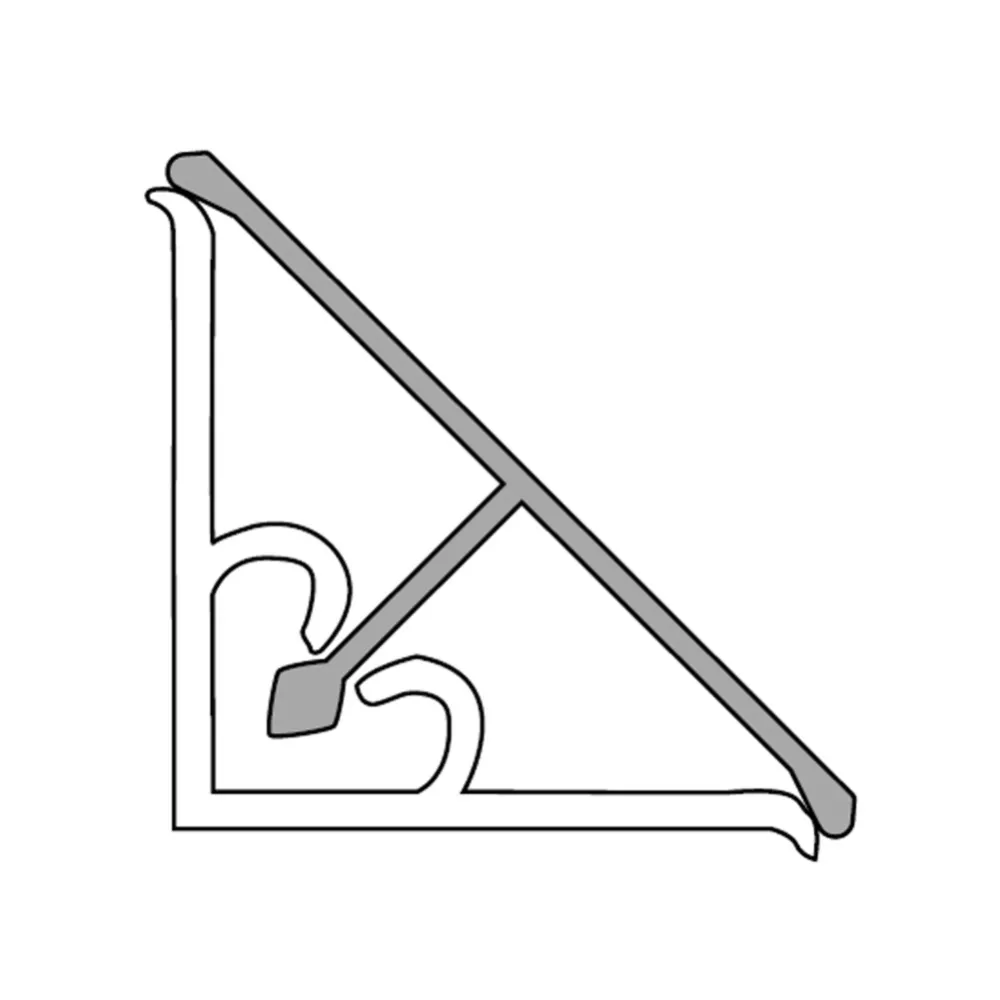 ALZATINA BASIC RIV BIANCO NEVE30X30X4000