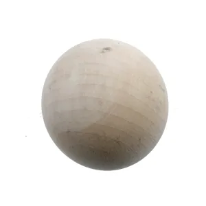 SFERA IN LEGNO DI FAGGIO GREZZO NON VERNICIATO Diametro 42MM.