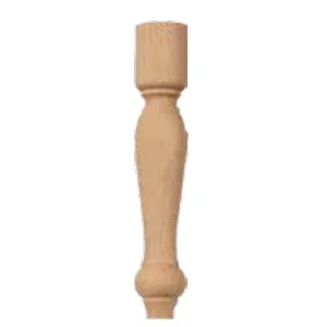 GAMBA PER MOBILI FAGGIO NATURALE H.30CM Ø50MM CONFEZIONE 2PZ