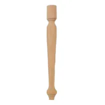 GAMBA PER MOBILI FAGGIO NATURALE H.50CM Ø50MM CONFEZIONE 2PZ